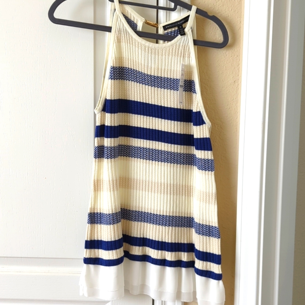 White House Black Market Halter Sweater Top